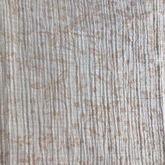 Little Unicorn Floral Baby Muslin Swaddle Blanket Peach Orange Cotton Flower - Picture 6 of 6